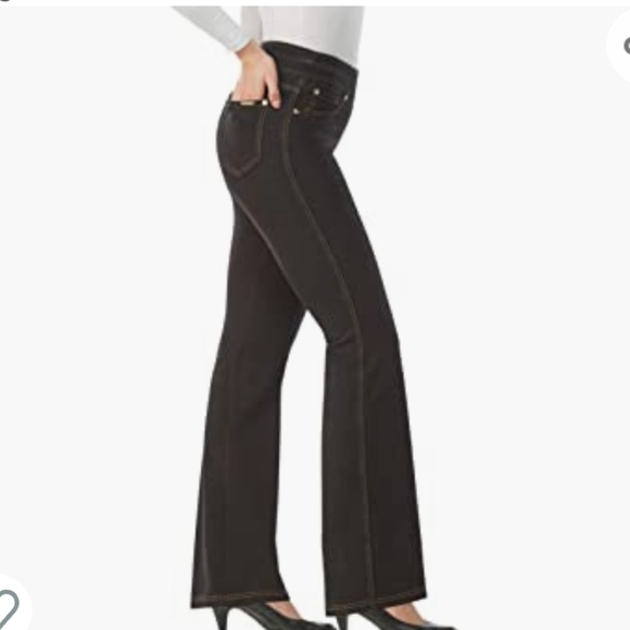 NWOT Nygard Indigo Boot Cut hi rise pull on jeans - Picture 2 of 7